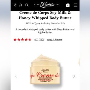 Kiehls creme de corps whipped